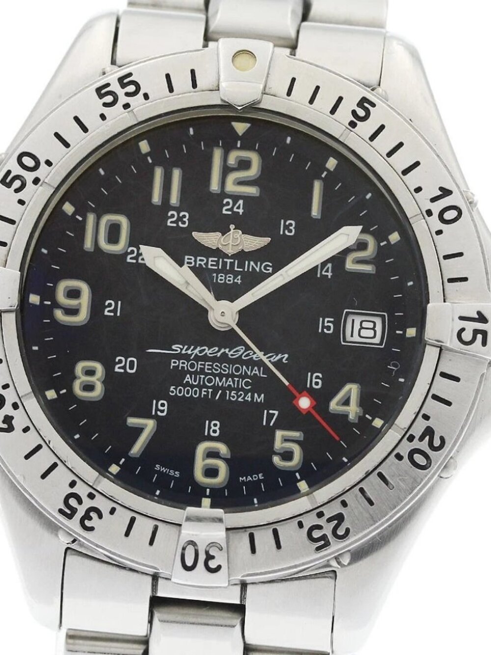 BREITLING Super Ocean A17045 Date black Dial Automatic Men's Watch_969367